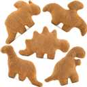 5 Packs Dino Nugget Pillow Plush, Large Dinosaur Chicken Nugget Pillow Stuffed Animal Plush Toy, Dino Nugget Dinosaur Theme Party Decoration Birthday Christmas Valentines Day Gift for Kids Boys Girls