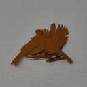 5PCS Rusty Birds Decoration,Outdoor Bird Wall Decor,Metal Birds Yard Decor, Metal Birds Craft Statue Ornaments - Garden Sculptures and Yard Art, Fence Decorations Outdoor,Rustic Garden Decor (Wren12x12cm)