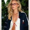 TIJN Olisa Blue Light Blocking Glasses for Women Men,Oval Glasses Frame Bluelight Glasses for Gaming/Computer/Screen (23. Butterlight (Cat Eye))