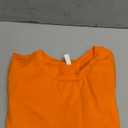 Laughido Women's Short Sleeve Ruched Bodycon Sundress Knee Length T Shirt Dresses 2025 Trendy Casual Outfits (Large, Orange)