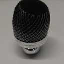 Blend & Blur Extra Large Body Makeup Brush for Self Tanner,Leg Makeup & Bronzer Self Tan Applicator, 3.2inch Wide Round Head Kabuki Brush For Application with Drawstring Bag (Silver - Black)