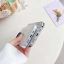 Compatible with iPhone 17 Case [Compatible with MagSafe] Clear Floral Cute Black Flowers for Women Girls Soft Silicone Shockproof for iPhone 17 Case-Black