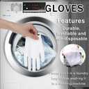 144pcs White Cotton Gloves for Dry Hands Sleeping, Breathable, Moisturizing Gloves White Cotton Glove Women for Dry Hand Moisturizing Cosmetic Eczema Hand Spa and Jewelry Inspection Serving-L