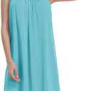 ReachMe Womens Sexy Plus Size Swimsuit Coverups Spaghetti Strap Beach Dresses Bathing Suit Cover Up Sheer Tank Sundress (Small, 01 Sky Blue)