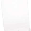 Dazzling Displays Clear Acrylic Slanted Sign Holder Picture Frame 8.5 x 11 with Attached Business Card Holder - Premium Acrylic Sign Holder for Office, Retail, Tradeshow and Home Use (4)