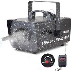 650W Snow Machine Snowflake Maker with Wireless Remote, Fake Snow Maker Machine for Outdoor Indoor Christmas Party Wedding Photography Parties Kids Stage Parades