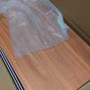 Hoolerry 5 Pcs Wire Shelf Covers Foamed PVC Wire Rack Covers for Removable Closet (Not Wood) Pantry Shelves for Cabinet Bathroom Kitchen Shelving Decoration(Dark Wood Color,34x16 Inch)