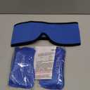 LotFancy Face Ice Pack Wrap for TMJ, Wisdom Teeth, with 4 Reusable Hot Cold Therapy Gel Packs, Pain Relief for Head, Oral and Facial Surgery, Dental Implants, Blue (Blue(one Size Fits Most))