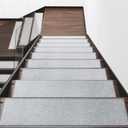 Hargiis Stair Treads for Wooden Steps Non-Slip Carpet, 15 PCS Polyester Indoor Stair Mats with Rubber Backing, No Adhesive, Safety Stair Runners for Kids, The Elderly and Pets (Light Grey, 30"x8")