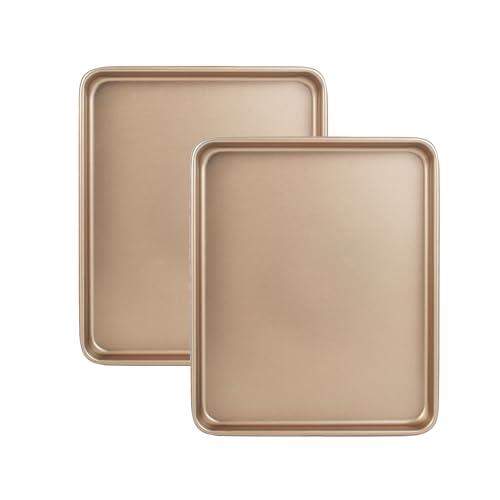 Nonstick Baking Sheet Pan Oven Set for Kitchen Cooking, 13 inch Cookie Sheet Bake for Home Goods Baking Dishes, Walooza Carbon Steel Roast Pan Non Stick Bakeware Trays, Baking Supplies Essentials Sets