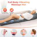 CuPiLo Full Body Massage Mat, Massage Pad with 10 Vibrating Motors for Pain Relief, Back Massager with Heat, Full Body Massage for Back, Lumbar,Leg, Gifts for Men Women, Long 67"