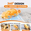 Duster Refills Bulk Compatible with Swiffer Dusters Swiffer Microfibre dust Cleaner for Cleaning Home, Office, Furniture (Yellow, 20 PCS (360)+Handle)