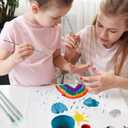 3 x 6pcs Paint Brushes for Acrylic Painting, Nylon Watercolor Brushes Kit, Acrylic Paint Brush Sets for Acrylics Watercolor Gouache Oil Painting- Green