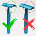 2 x Double Edge Safety Razor, Single Blade Razors for Men and Women, with 10 Stainless Steel Safety Razor Blades, Smooth and Close Wet Shaving, Plastic Free, Blue