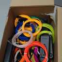 Retisee 30 Set Halloween El Wire Portable Neon Lights with Strip 6.6 ft Wearable LED Clothing Cuttable Glowing Rope Battery Powered Electroluminescent Wire DIY Costume Fluorescent Party Decor