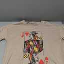 Fazortev Womens Oversized Queen Of Hearts Graphic T Shirts Casual V Neck Half Sleeve Summer Loose Tees Tunic Tops, XL