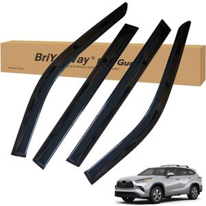 Vent Shades Rain Guards for Toyota Highlander 2020 2021 2022 2023 2024 2025 Accessories, for Toyota Highlander Window Deflectors Window Visors