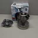 CHEFMAN Electric Kettle - 1.2L 1500W Hot Water Tea Pot with Infuser, BPA Free, Auto Shut Off, Boil-Dry Protection, Removable Lid, LED Light, Cordless Glass Electric Tea Kettle  Stainless Steel