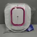 Electric Sitz Bath, Sitz Bath for Hemorrhoids, Sitz Bath for Postpartum Care, Toilet Seat Basin for Women, Yoni Hip Bath Pan, Sits Bath Soak Salts Bowl, Vaginal Wash Tub, Foldable, Pink