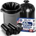 Delxo 55-60 Gallon Trash Bags, 50 Count, 38” x 56” Heavy Duty Garbage Bags