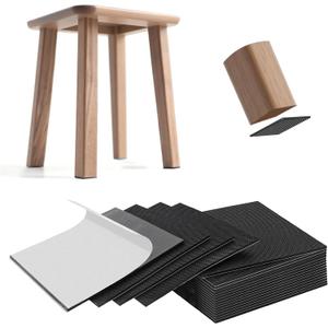 Furniture Pads for Hardwood Floors - 20 Pack Non Skid Furniture Grippers, 2" Square Silicone Anti Slip Pads with Grid Texture, Strong Self-Adhesive Floor Protectors for Sofa, Couch & Heavy Furniture