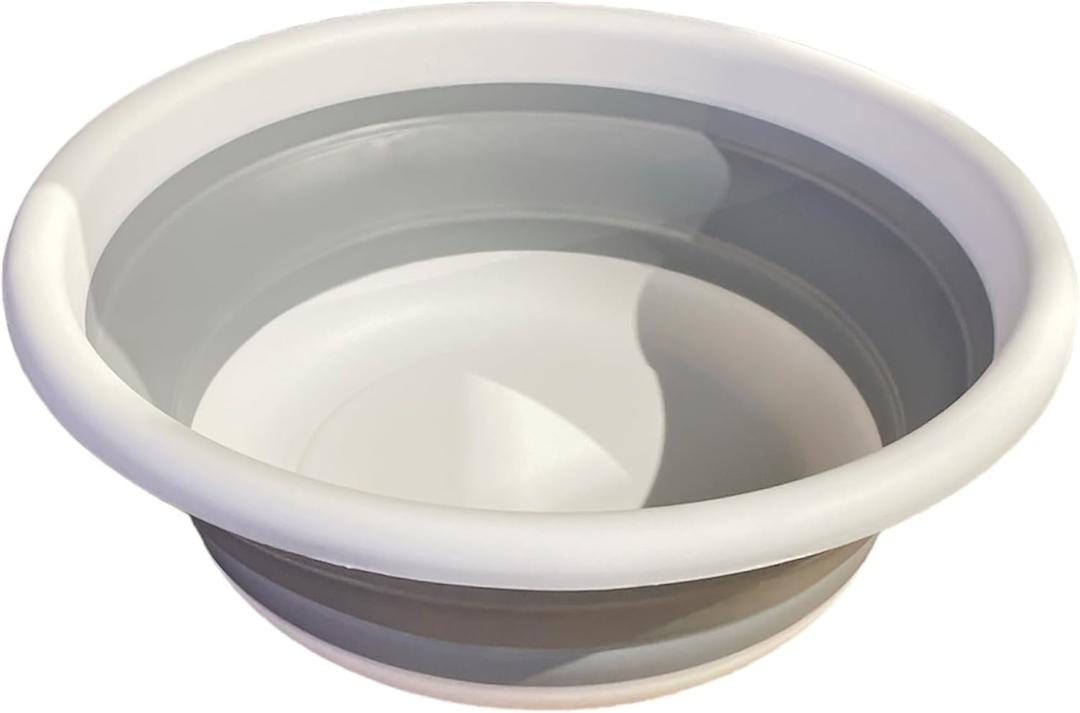 Collapsible Washing Bowl  Space-Saving, Durable & Portable, Round Wash Basin for Home, Outdoors, and Travel Use