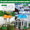 GGNEBAI Polycarbonate Greenhouse Panels 6 Pack 4' x 2' x 0.16" Twin-Wall UV-Protected All Weather Plastic Roof Panel Clear Replacement Sheets for Garden Fences, Furniture DIY,Outdoor Roofing