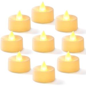 Homemory 64 Pack Flameless LED Tea Lights Candles Battery Operated, 200+Hour Fake Electric Candles TeaLights for Votive, Halloween, Ofrenda, Diya, Wedding Centerpiece Table Decor, Funeral, Christmas