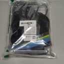 Cat 6 Ethernet Cable 100 ft, Indoor & Outdoor, High Speed 10Gbps Internet Network, Pure Copper Flat Ethernet Patch Cable Long, Computer LAN Cable with Clips & Straps for Router, Modem, PS4/5, Black