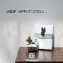 10 x Vitalizart Dusty Green Velvet Ribbon Set 3/8" x 15 Yd Wooden Spool Fabric Trim 3 Rolls * 5 Yd for Christmas Wreath Decoration Handmade Craft Ornaments Gift Wrapping & Bow Making