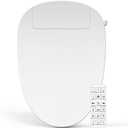 Bidet Toilet Seat Elongated, Unlimited Warm Water, Heated Toilet Seat, Warm Air Dryer, Rear and Front Washing, Soft Closed Toilet Lid, Night Light, Requires Outlet,white