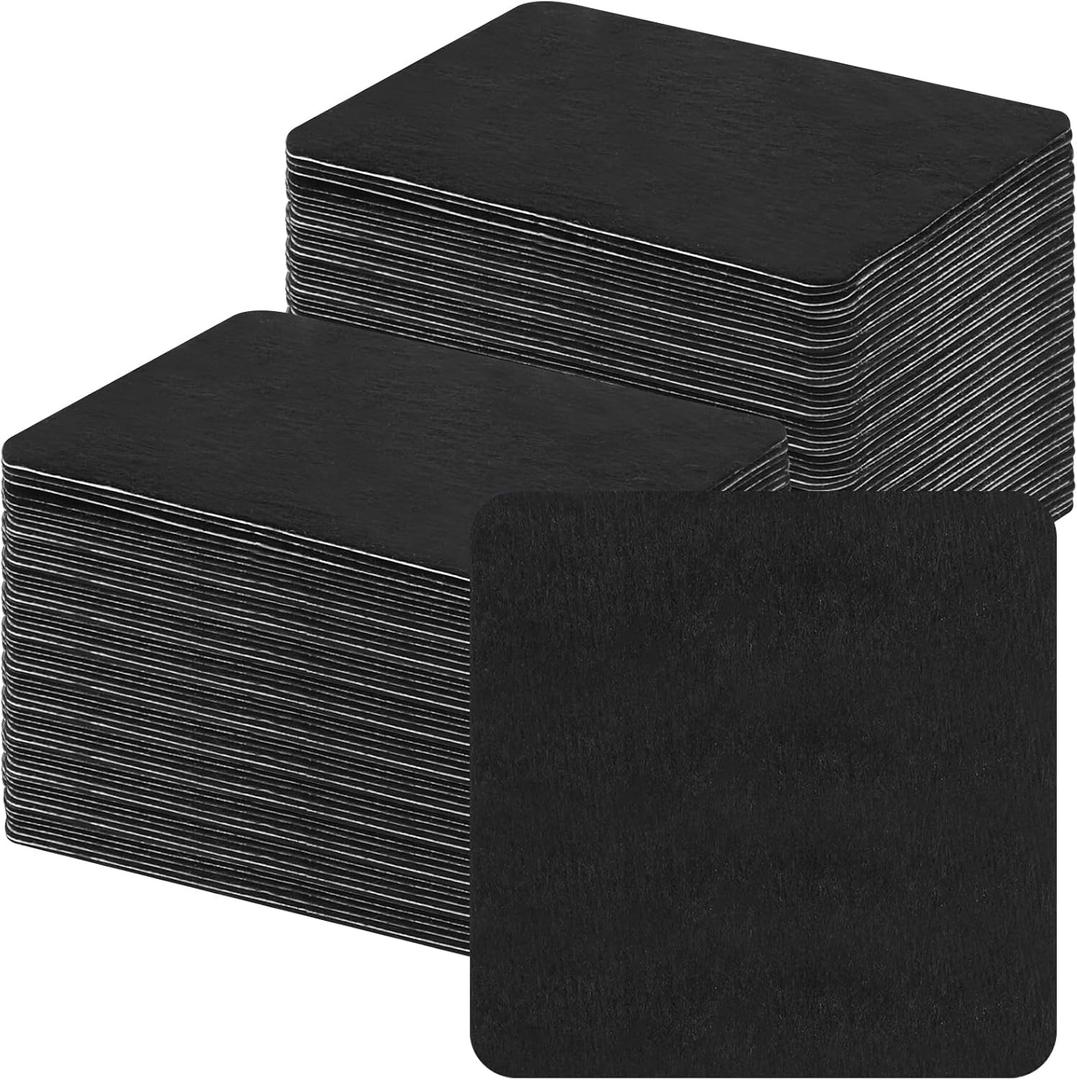 Threlaco 100 Pcs Dermaplaning Blade Wiping Pads on Gloves Dermaplane Razor Wipes Hair Remover for Women Men Face Eyebrows Shaver Dermaplaning Tool Esthetician Supplies, Black