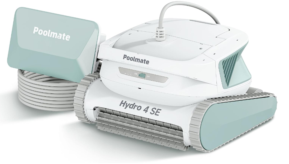 Chasing Hydro 4 SE Corded Robotic Pool Cleaner, 150W 180μm Class Basket Filter Pool Vacuum with Climbing Walls & Floors, Ideal for Inground Pools Up to 40FT Long Cable