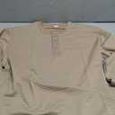 Men's Henley Shirts Long Sleeve Casual Waffle T-Shirts Button Pullover Sweaters Tee Shirt, 2XL