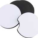 Sublimation Blank Car Coasters, Round Circular Opening Blank Sublimation Coasters, Heat Transfer Blank Sublimation Cup Coasters for DIY Craft Printing Thermal Sublimation