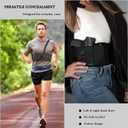 Kcctoo Deep Concealment Shoulder Holster Elastic Tactical Underarm Gun Holster for Men Women (M 33"-38", Black)