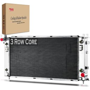 Radiator Compatible with 2015-2020 Chevy Tahoe Silverado 1500 LD Suburban 3500 HD Cadillac Escalade ESV 2014-2018 GMC Sierra 1500 Yukon XL 2016 2017 2019 5.3L 6.0L 6.2L Aluminum 3 Row