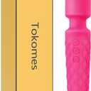 Handheld Massager,Power Wand Wireless Rechargeable Vibrating Massager, Body Massaging for Woman and Back Neck Muscle Aches (Pink)