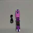 Flashseen LED Dog Collar, USB Rechargeable Light Up Dog Collar Lights, Adjustable Comfortable Soft Mesh Safety Pet Collar for Small, Medium, Large Dogs (Purple, Small)