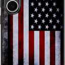 Compatible with Samsung Galaxy S25 Fe Case American Flag Pattern Military-Grade Drop Protection Non-Slip Sides Anti-Scratch Back Shockproof Lightweight Slim Case for Samsung Galaxy S25 Fe