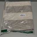 OJIA Front Door Rug 24"x51" Washable Checkered Rug Cotton Woven Small Outdoor Rug Kitchen Entryway Rugs Indoor Doormat Outdoor Entrance Porch Carpet for Bathroom Bedroom (Gray/White/Tan)