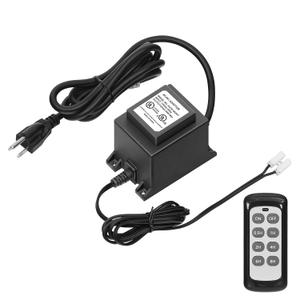 60W Low Voltage Landscape Transformer with Remote, Low Voltage Transformer 120V AC to 24V AC, Power Supply Waterproof for Landscape Lighting, Fountain Lighting, Pool Light UL Listed B93LT06