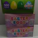 3 Pack [12 Surprise Golden Eggs] 500 Pack 2.3 Inch Plastic Easter Eggs, Empty Easter Eggs Fillable, Bright Colors Plastic Eggs Bulks for Easter Hunt, Easter Party Favor, Basket Stuffers Fillers