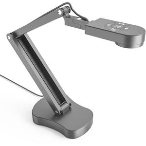 Gawervan 8MP USB Document Camera, Auto Focus, LED Light, Image Reversal, Built-in Mic, Mac OS, Windows, Chromebook for Distance Learning, Remote Teaching, Web Conferencing, Live Demo