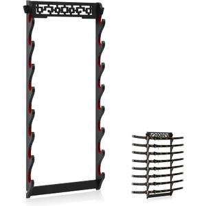 Katana Sword Rack Wall Mount, Hanging Stands for Sword Display,8 Tier