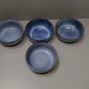 UNICASA Ceramic Cereal, Soup Bowl Set 25 Ounces - Serving Bowls for Salad, Fruit, Pasta, Dinner, Microwave and Dishwasher Safe (Blue)