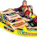 WOW Sports Macho Combo Towable Tubes for Boating, Accessories for Tubing, Water Tube for Boats - Triple Seater 3 Person 510 lbs Capacity