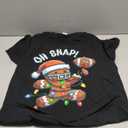 Funny Gingerbread Man Pajamas & PJs Xmas Holiday Oh Snap Gingerbreadman Christmas Football T-Shirt L