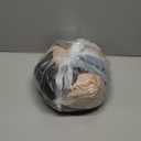 FULLSOFT 4 Pack Fleece Lined Leggings with Pockets for Women High Waisted Thermal Winter Warm Yoga Pants for Workout Running (Small-Medium, Black, Black, Dark Grey, White(4 Pack))