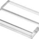JINMURY 20 Pack 3" Clear Acrylic Sign Holder- 1/8" (3mm) Slot Acrylic Sign Stand for Display Table Numbers Wedding Signage, Perfect to Hold up 1/8" Thick Acrylic Sheets Table Signs